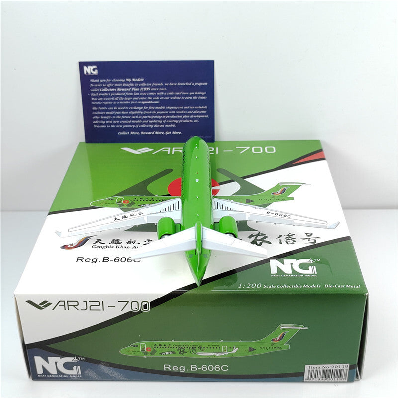 1:200 NG Model Genghis Khan Airines ARJ21-700 Airplane Diecast Aircraft Model