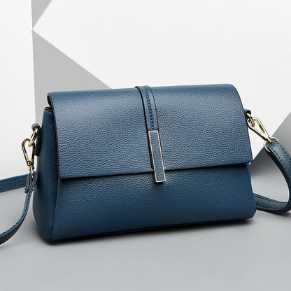 Genuine Leather Bag Fashion One Shoulder Messenger Square Crossbody Polyester