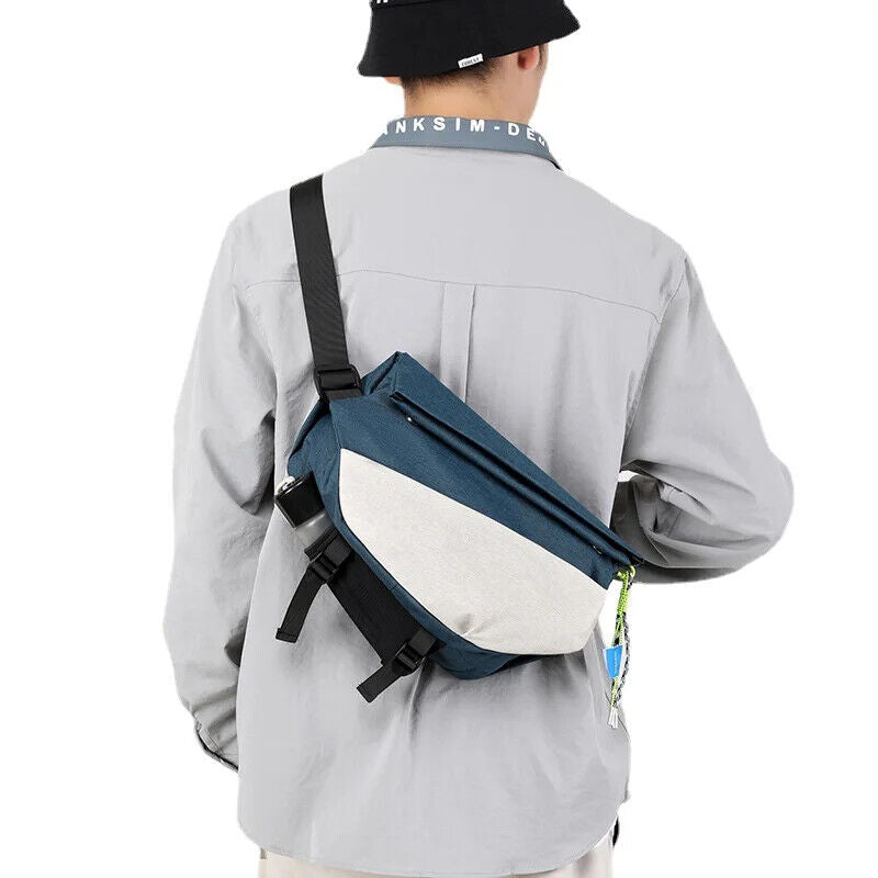 Riding Chest Bag Men's Women's Flat Shoulder Bag Crossbody Bags Men