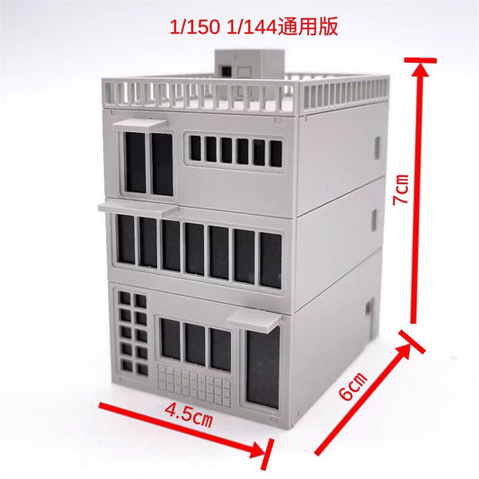 1:144 Scale City Buildings Model Street Scene DIY Assembly Toy