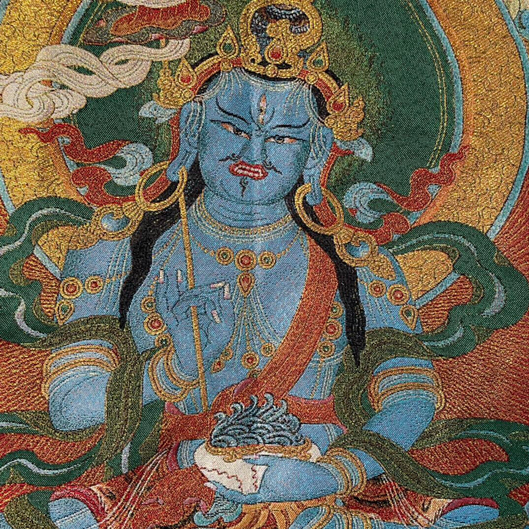 Ancient Tangka Embroidery Guanyin Bodhisattva in Tibet, China 60*90CM（观音菩萨5566）