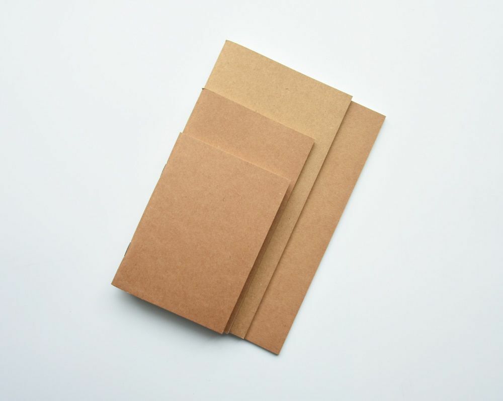 Kraft Paper Notebook Filler Paper Inserts Blank Dot Grid Notepad Diary Journal