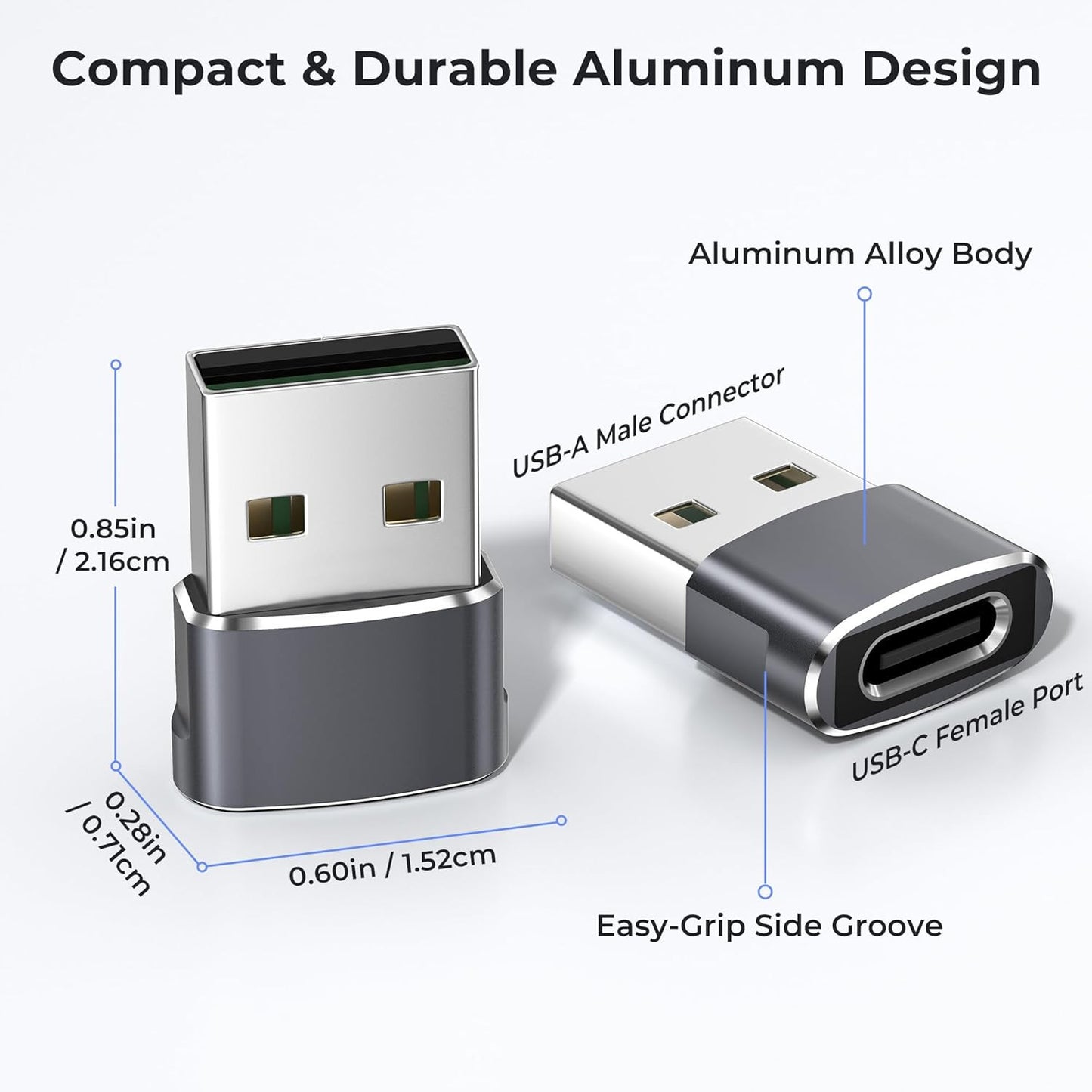 1~100PCS USB C3.1 Type C Female to USB3.0 Type A Male Port Converter Adapter LOT