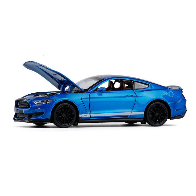 1/32 Ford Mustang Shelby GT350 Model Car Diecast Toy Vehicle Toys for Boys Blue