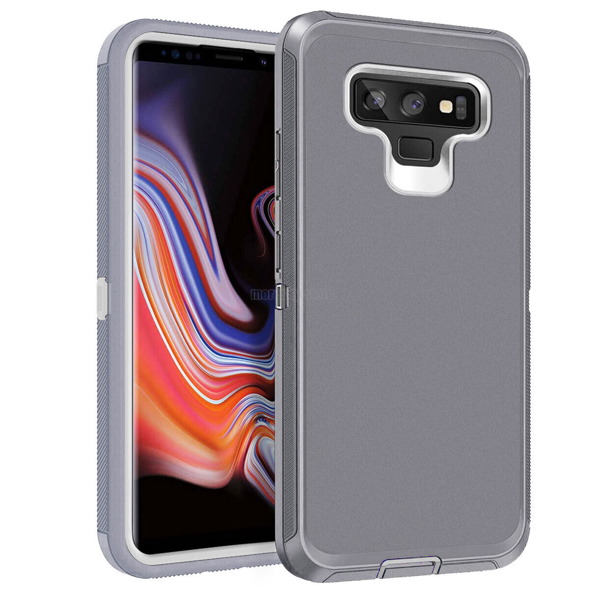 For Samsung Galaxy Note 9 Hard Heavy Duty Case Cover, Tempered Glass Protector