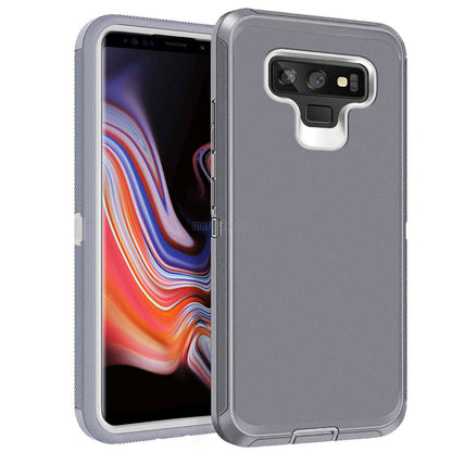 For Samsung Galaxy Note 9 Hard Heavy Duty Case Cover, Tempered Glass Protector