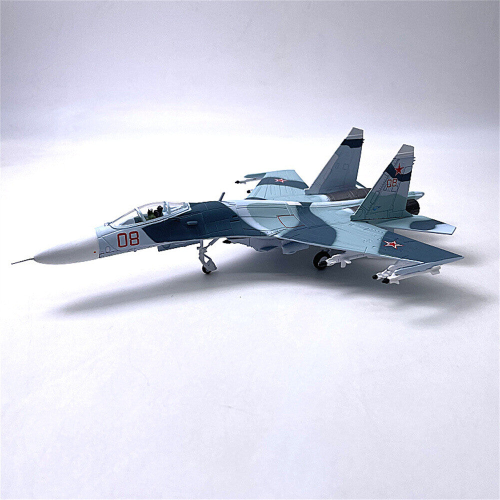 1:100 SU-27 Flanker Heavy Aircraft Model Simulation Fighter Military Ornament