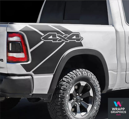 Toyota Vigo Side Bed Decals Rear Quarter Graphics Decals Both Sides