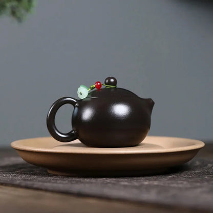 90ml Chinese Yixing Purple Clay Handmade Zisha Tea Pot Xishi Kettle Teaware