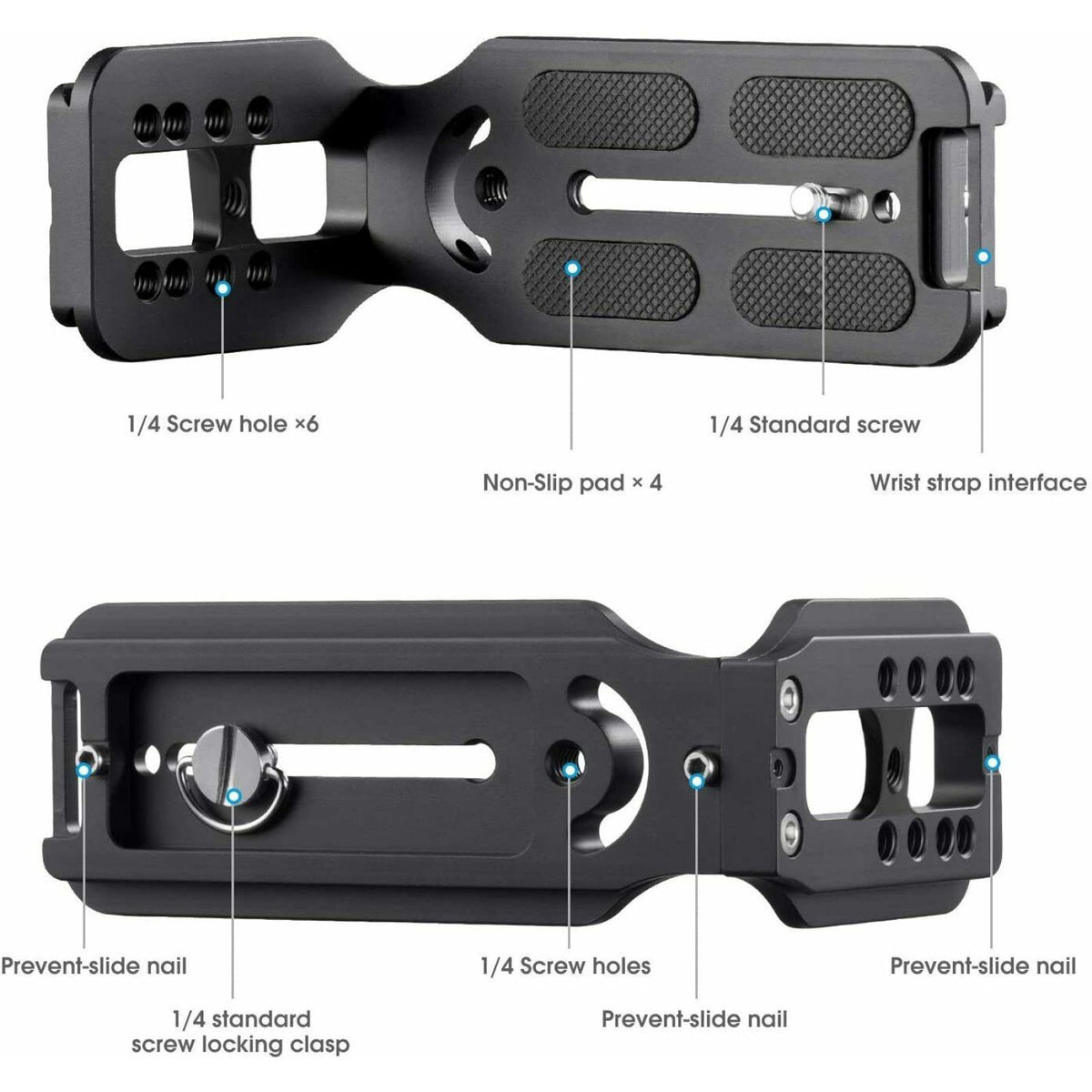 Camera L Bracket Vertical Horizontal Switching Tripod Head Quick Release Plate