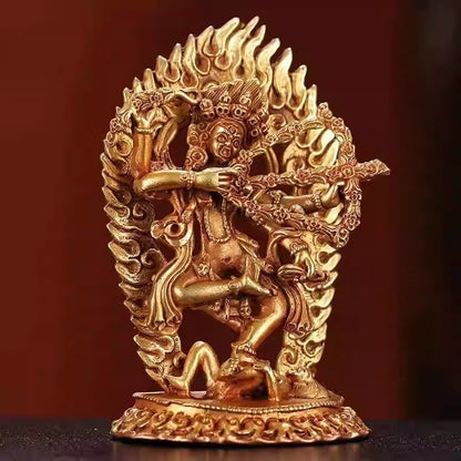 Brass Kurukulla Statue Tibetan Nepal Buddhist Master