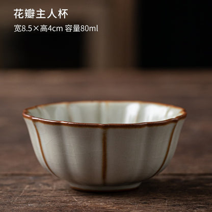 1pc Ru Kiln Master Cup Single Cup Dedicated Ceramic Tea Cup