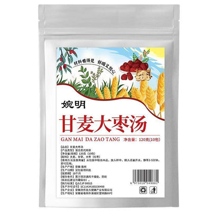 婉明Ganmai Jujube Soup Tea Licorice Jujube Tea Barley Red Date Tea Health Tea