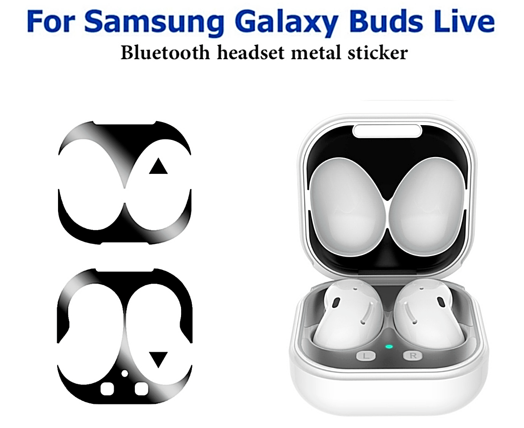 Metal Dust Guard Sticker Decal Skin Protector For Samsung Galaxy Buds live