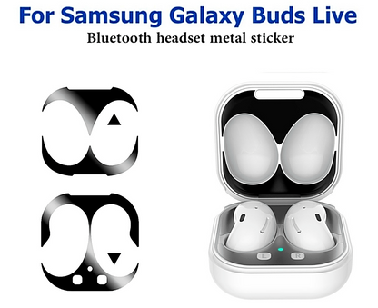 Metal Dust Guard Sticker Decal Skin Protector For Samsung Galaxy Buds live