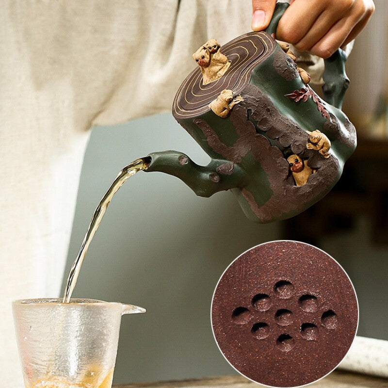 Full Handmade Tea Pot Marked Original Ore Real Yixing Zisha Clay Chinese Tea Pot