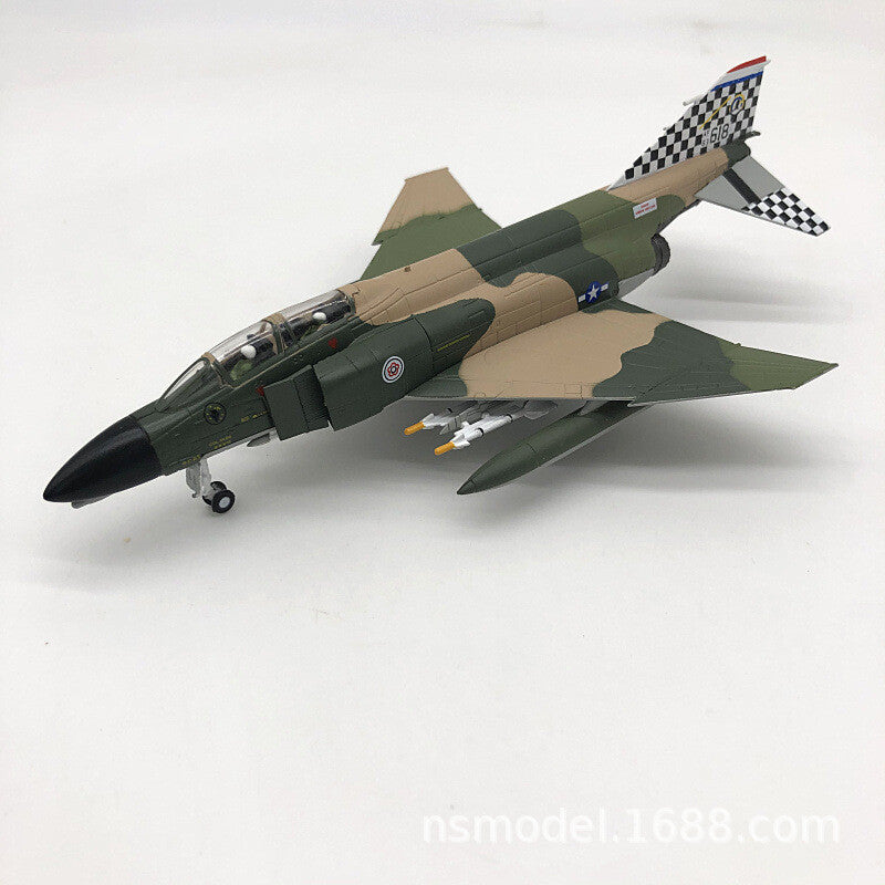 1/100 F-4C Phantom II Supersonic Fighter Aircraft Model Alloy Military Ornaments