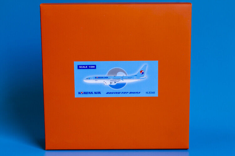 1:200 JC Wings KOREAN AIR BOEING 737 MAX 8 Passenger Airplane Diecast Model