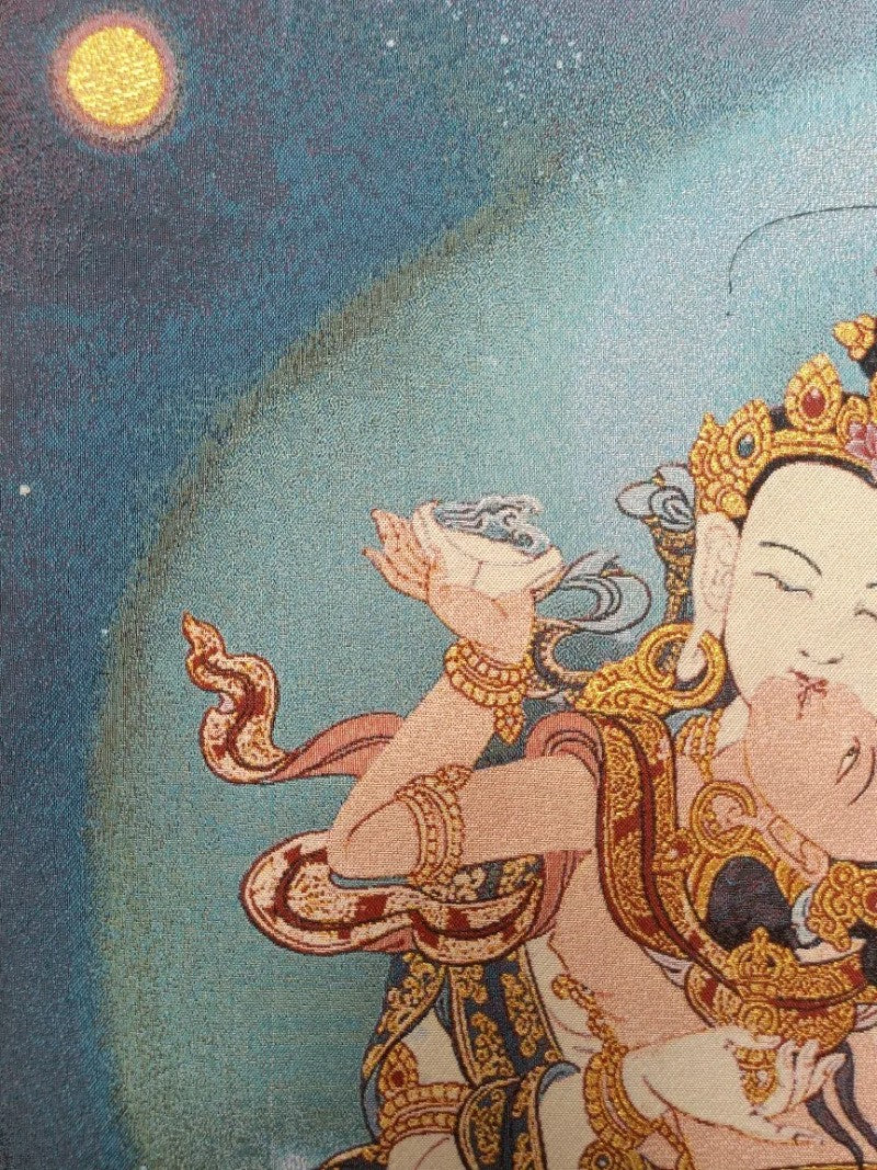36"Tibet Tibetan Cloth Silk Buddhism Vajrasattva Mahasattva Tangka Thangka Mural