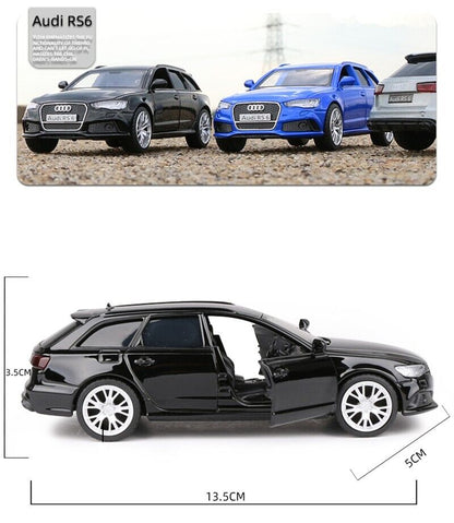 1:36 Audi RS6 Station Wagon Alloy Car Model Diecasts Toy Vehicle Gift Pull Back