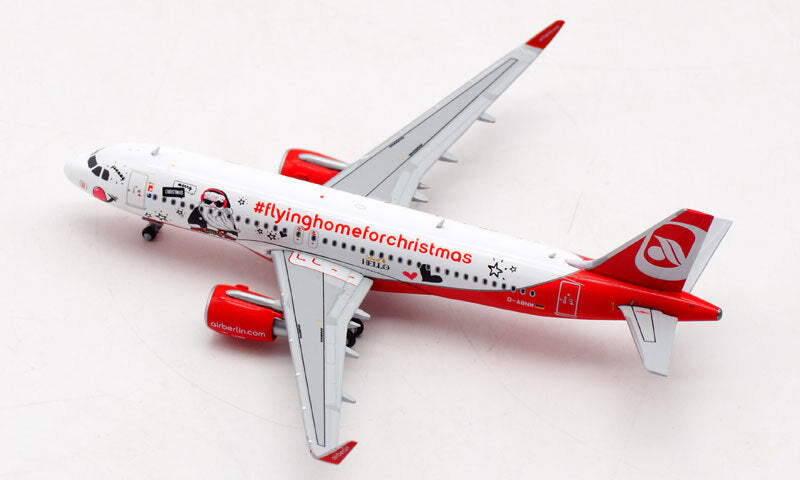 JC Wings Air Berlin Flying Home Christmas A320 D-ABNM 1/400 diecast plane model