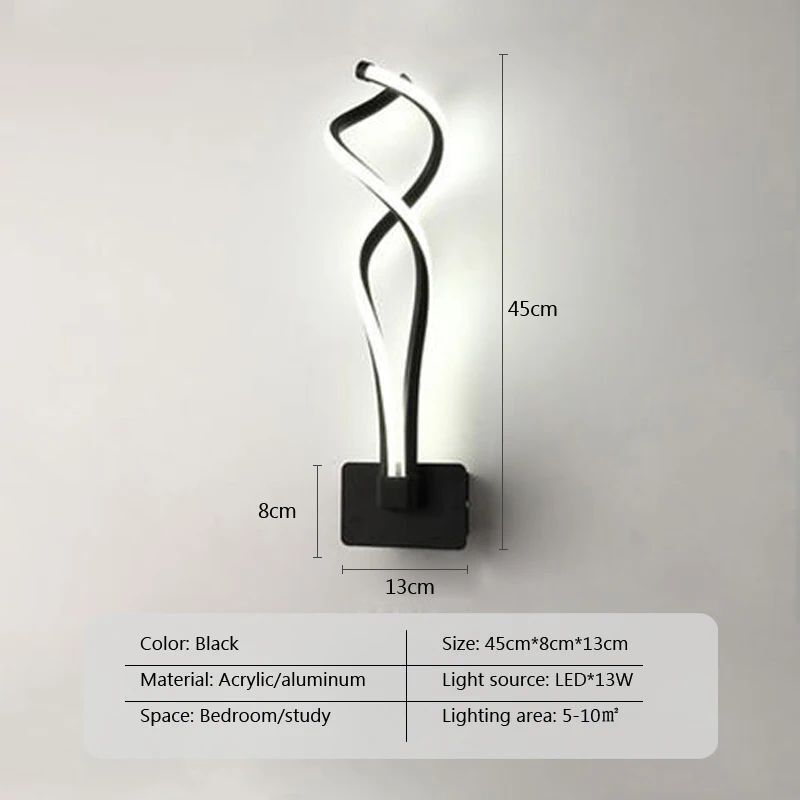 LED Wall Lamp Modern Minimalist Home Indoor Living Room Sconce Light Decorations