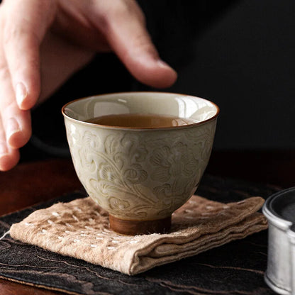Chinese Tea Cup Ceramic Kung Fu Teacup Beautiful Vintage Teaware A Cup Of Tea