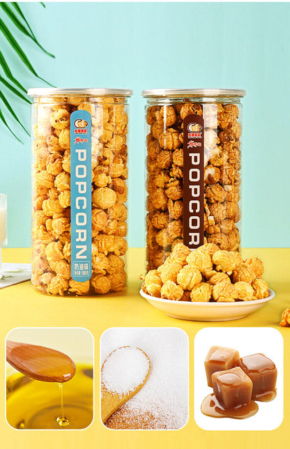 奶油焦糖球形爆米花玉米粒休闲零食creamy Caramel Ball Popcorn Corn Kernels Casual Snack