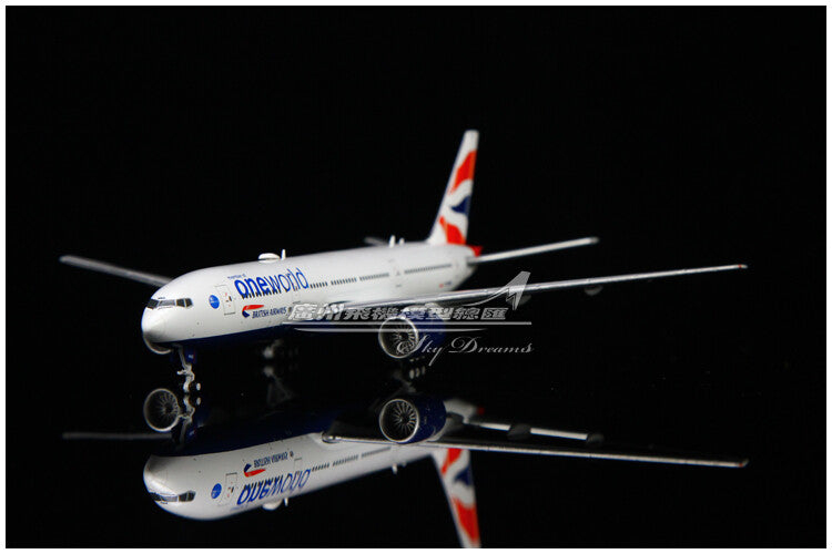 1:400 GeminiJets BRITISH AIRWAYS ONE WORLD B777-200ER Airplane Diecast Model