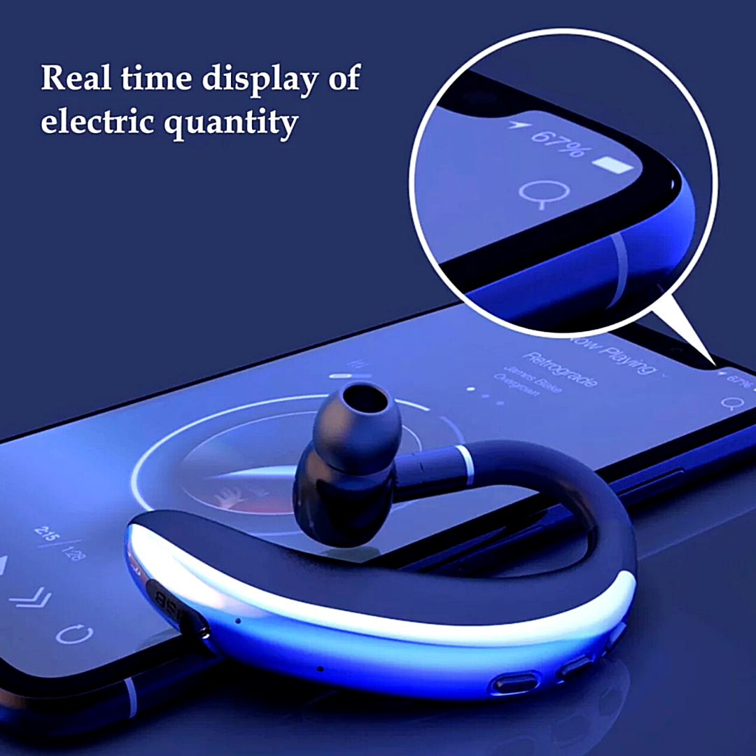 Wireless Bluetooth Handsfree Earphone Earhook Headset For Smart Phone Universal