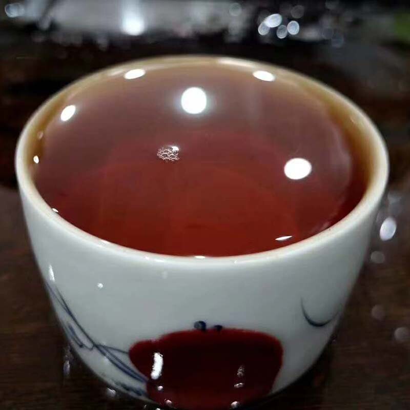 90s CNNP Yunnan PU ERH tea brick classic 7581 hardware flower Pu'er Ripe 250g -