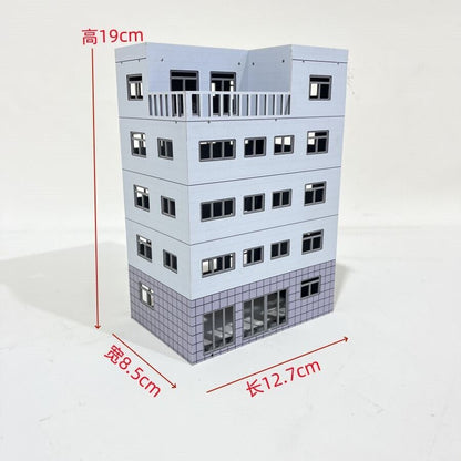 HO Scale 1/87 Building Model Railroad Layout Office House Scene Model