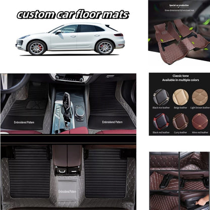For Porsche All Models Car Floor Mats Custom Auto Cargo Liner Waterproof Carpets