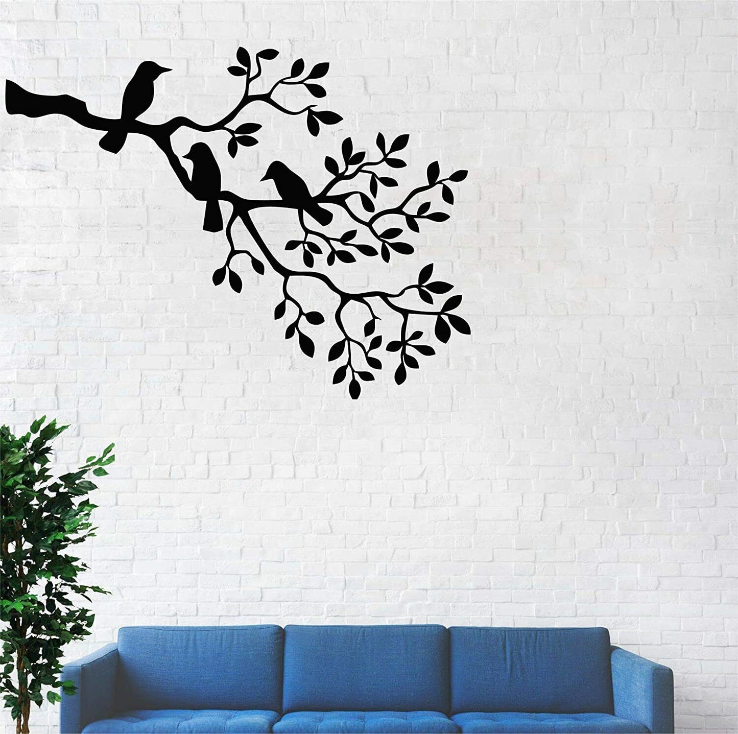 Metal Wall Art, Metal Birds Art,Metal Wall Decor,Birds on Branch,Birds Sculpture