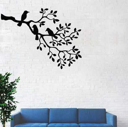Metal Wall Art, Metal Birds Art,Metal Wall Decor,Birds on Branch,Birds Sculpture