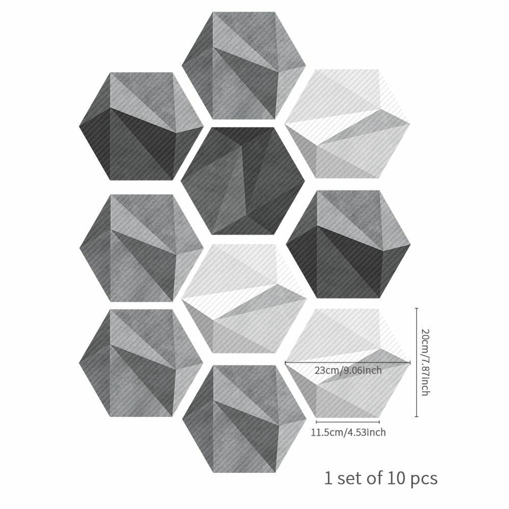 Floor Wall Stickers Tile Anti-Slip Self-Adhesive Waterproof Bathroom Kitchen PVC