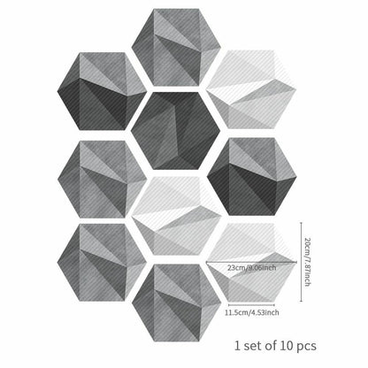 Floor Wall Stickers Tile Anti-Slip Self-Adhesive Waterproof Bathroom Kitchen PVC