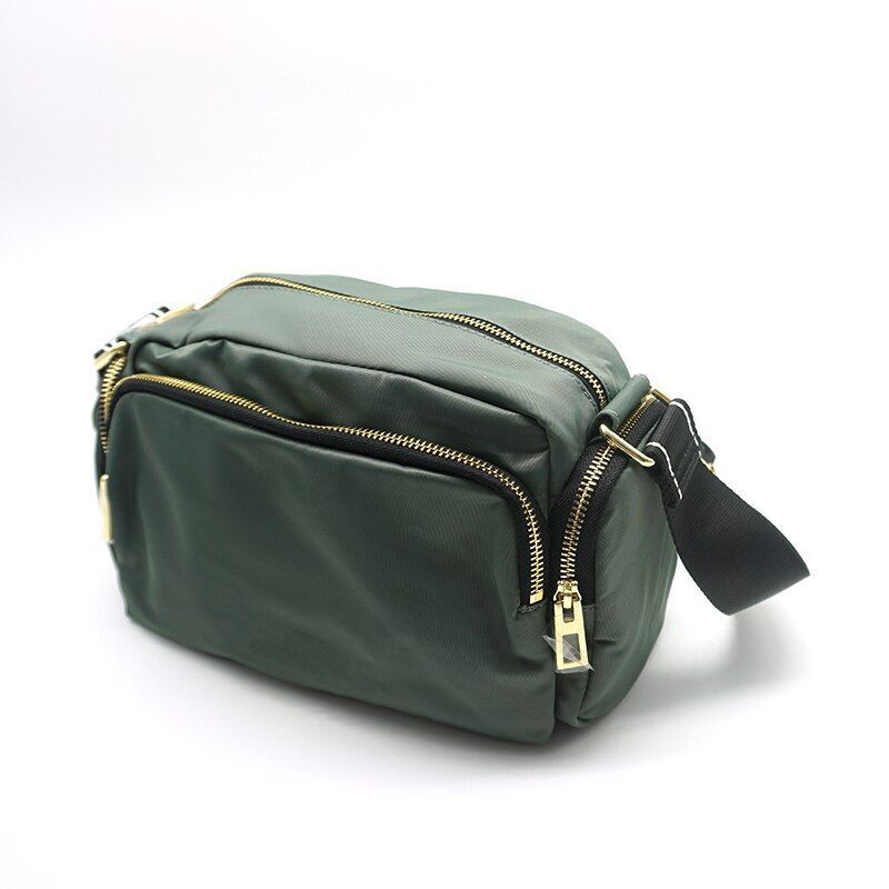 Nylon Medium Size Messenger Bag Fashion Shoulder Bag Purse Grey/Blue/Black/White