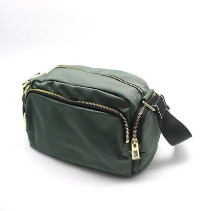 Nylon Medium Size Messenger Bag Fashion Shoulder Bag Purse Grey/Blue/Black/White