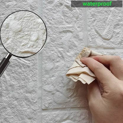 Brick Sticker 15/30Pcs Self-Adhesive Waterproof Foam Kitchen Ceiling Background