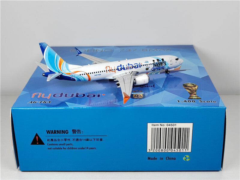 1:400 Phoenix flydubai BOEING B737MAX8 Airplane Diecast Aircraft Plane Model
