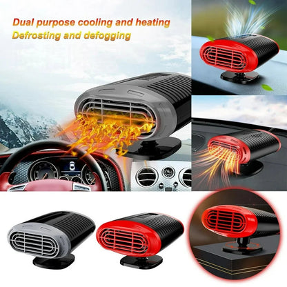 150W Heater Portable Heating Cooling Fan Defroster Demister for Car Truck 12V