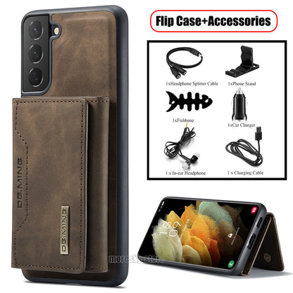 For Samsung Galaxy S21 Ultra + FE 5G Leather Case Cover Wallet Holder /Accessory