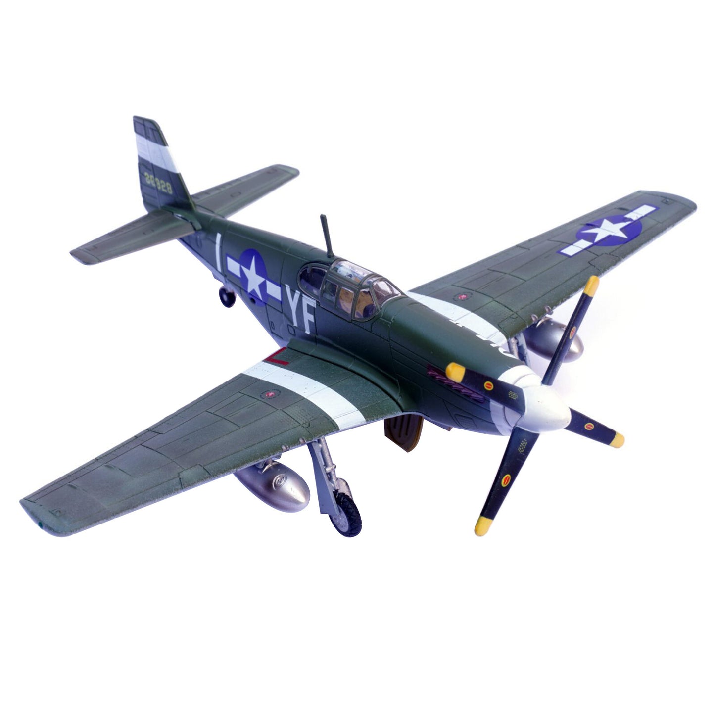 New 1/72 Scale Diecast Alloy WWII US P-51B Mustang Fighter Finished Model