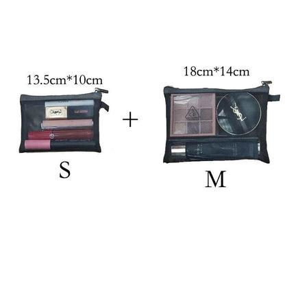 Cosmetic Bag Small Mesh Makeup Bag Organizer Lipstick Bag Ladies Toiletry Pouch
