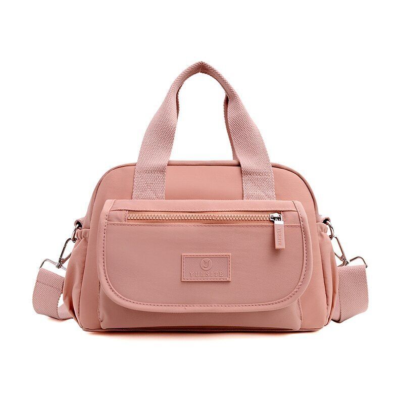 Nylon Shoulder Bag Large Nylon Handbag Waterproof Travel Tote Purses 30*12*21 CM