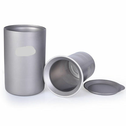 Titanium Cup 86*6 MM Mug Lid Cover 420 ml Outdoor Camping Hiking Drinking Gray