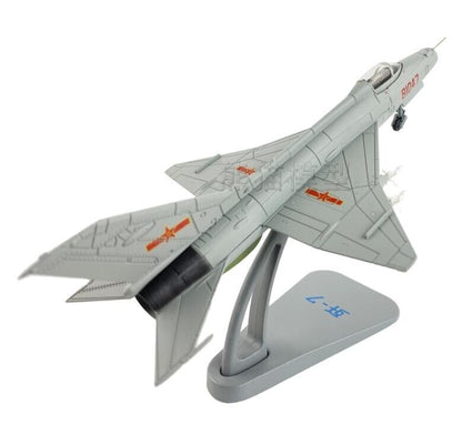 1:72 19CM J-7 Fighter Jet Airplane Diecast Military Aircraft Plane Model