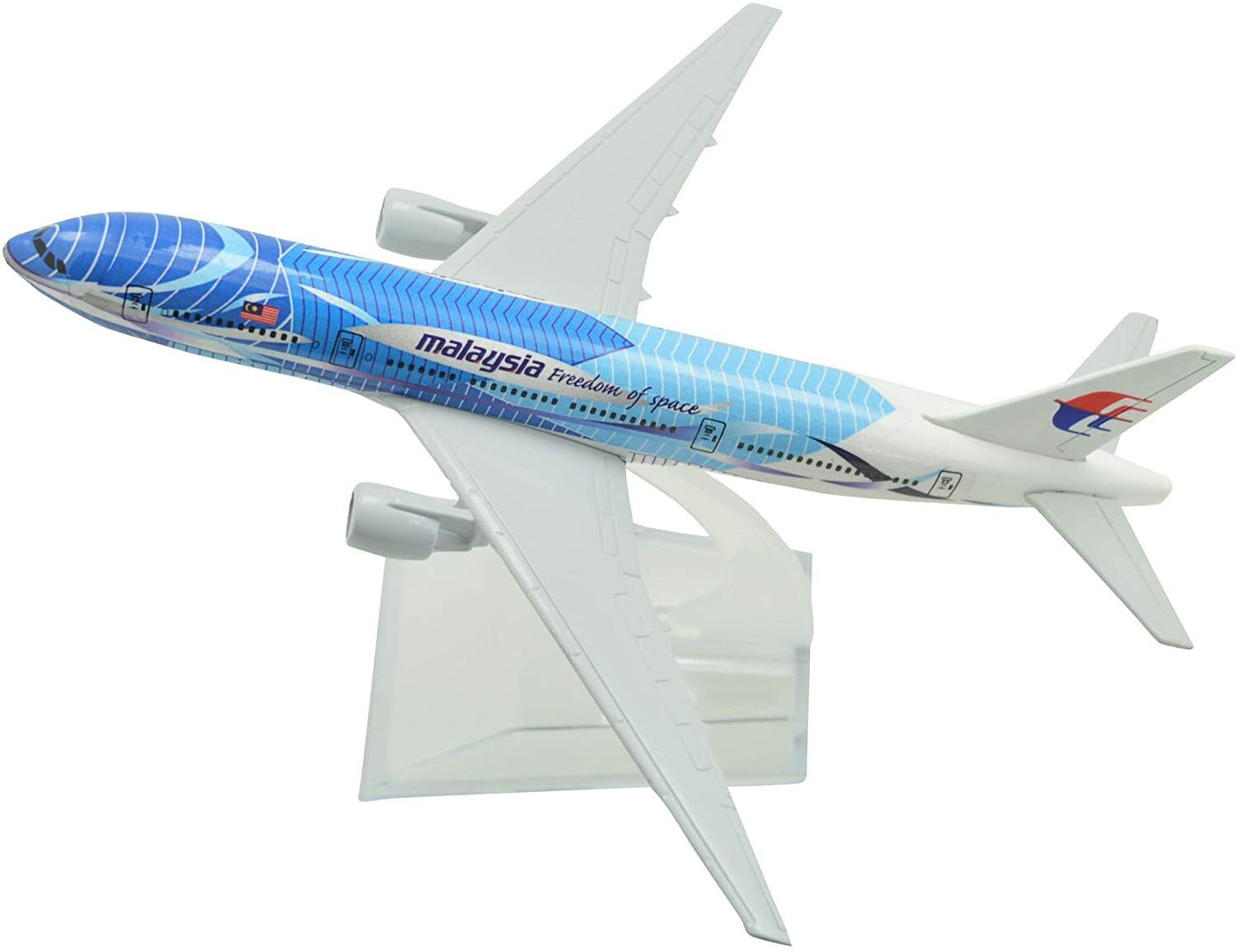 1:400 16cm B777 Malaysia Airlines Sea Wave Metal Airplane Model Plane Toy