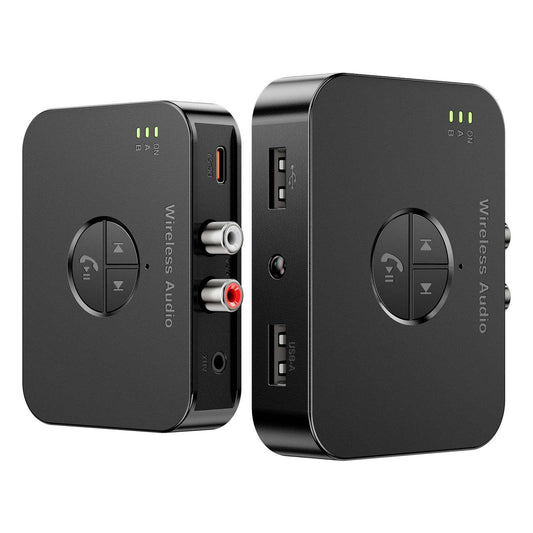 New Bluetooth 5.4 Receiver Wireless Audio Adapter RCA/AUX/Type-C/USB interface